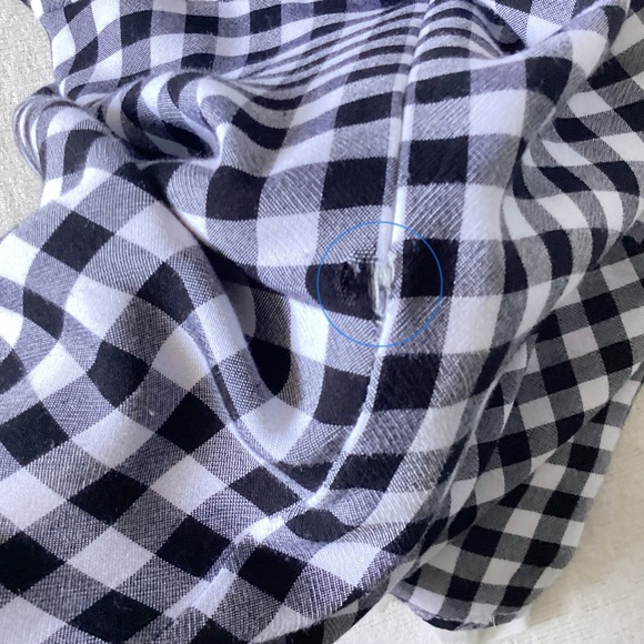 Lulu’s St. Helena Black and White Gingham Tie Front Dress Women’s Small Mini - Picture 10 of 15